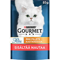 GOURMET® Perle Minifileitä kastikkeessa sisältää Nautaa