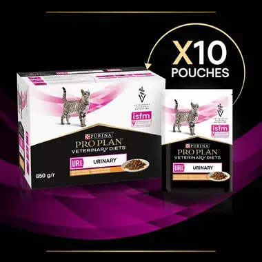 PRO PLAN® VETERINARY DIETS Feline UR St/Ox Urinary sisiltää Kanaa (Märkäruoka)