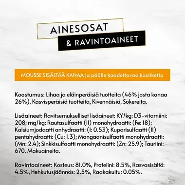 GOURMET® Revelations sisältää Kanaa