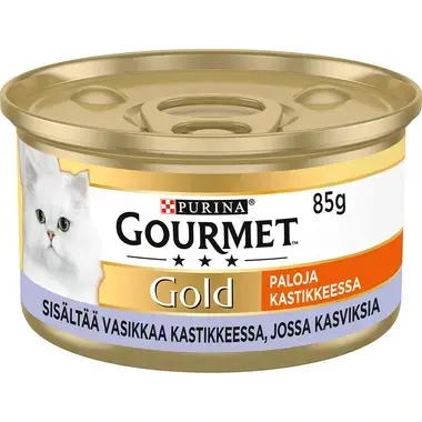 Gold Paloja kastikkeessa sisältää Vassikkaa, jossa kasviksia