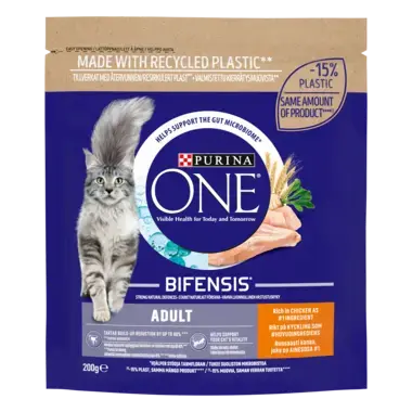 Purina ONE Adult, Runsaasti Kanaa ja Täysjyväviljaa 200g