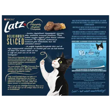 Latz® Deliciously Sliced Mixed Selection -kissan märkäruoka hyytelössä